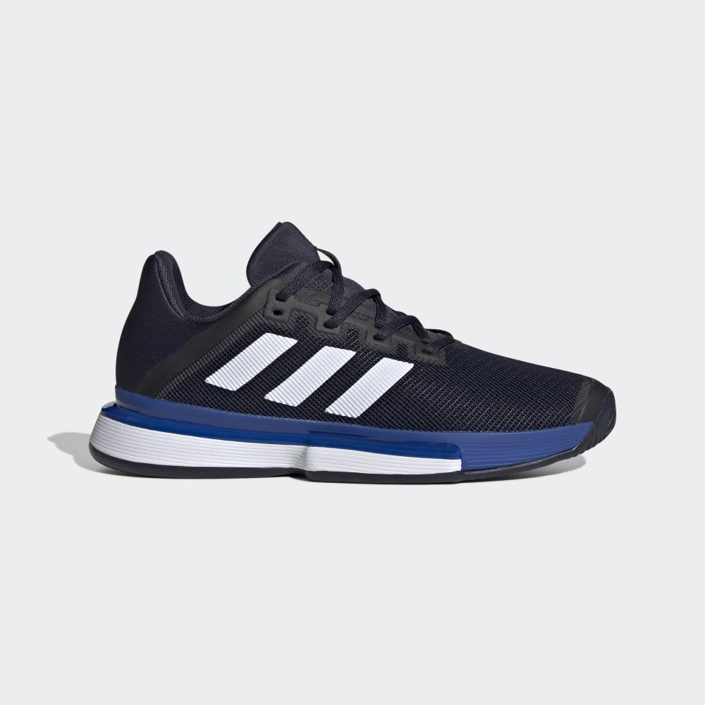 Pantofi Tenis Adidas SoleMatch Bounce Barbati Romania - Albi/Albastru Regal EF2440